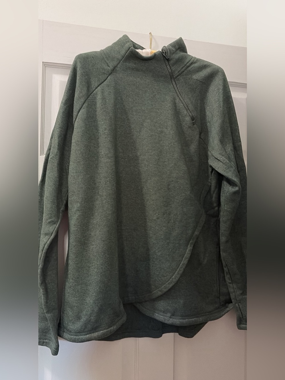 RBX women’s L Green Zip-Neck Pullover Sweatshirt
